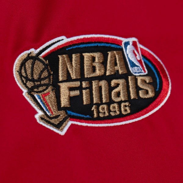 Куртка на кнопках Chicago Bulls Mitchell & Ness Red Hardwood Classics Heavyweight Satin
