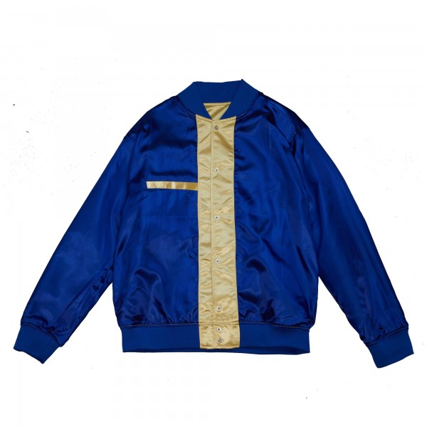 Бомбер New York Knicks Mitchell & Ness Hardwood Classics Fashion Lightweight Satin - Gold