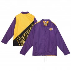 Бомбер Los Angeles Lakers Mitchell & Ness Big Face 5.0 Coaches - Purple