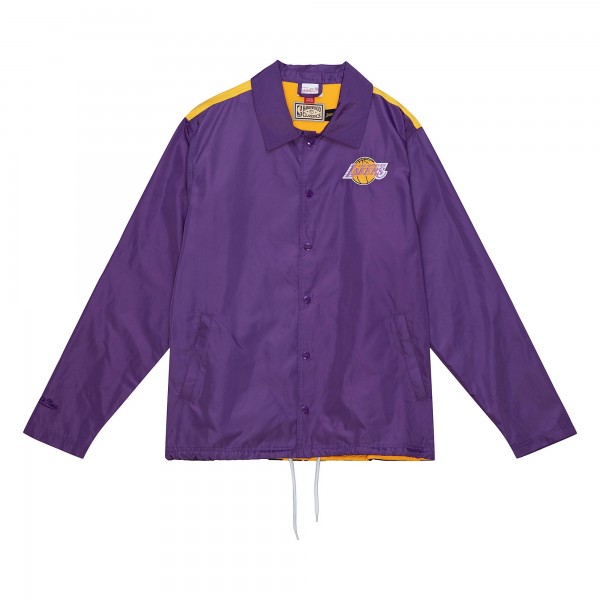 Бомбер Los Angeles Lakers Mitchell & Ness Big Face 5.0 Coaches - Purple