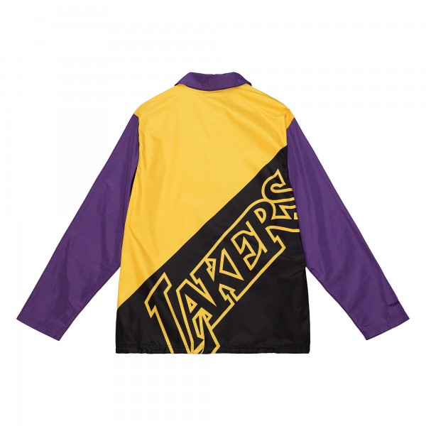 Бомбер Los Angeles Lakers Mitchell & Ness Big Face 5.0 Coaches - Purple