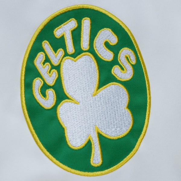 Кофта на кнопках Boston Celtics Mitchell & Ness City Collection Lightweight Satin - White