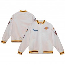 Бомбер Los Angeles Lakers Mitchell & Ness City Collection Lightweight Satin - White