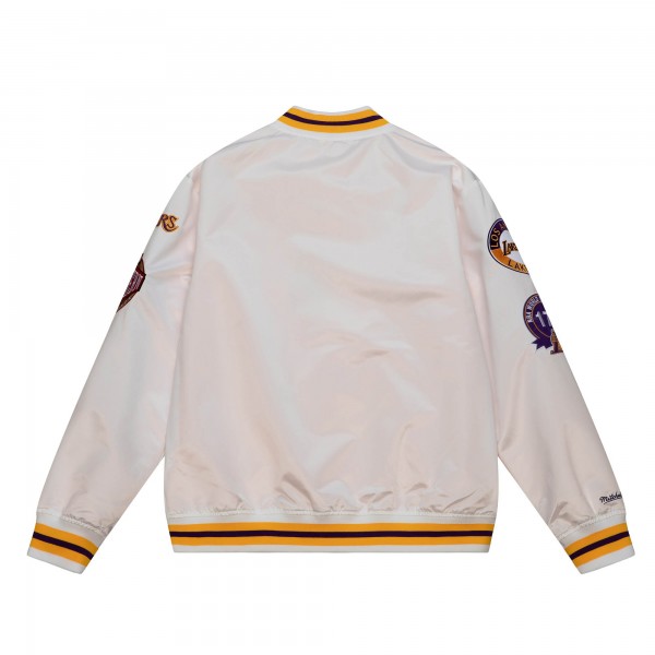 Бомбер Los Angeles Lakers Mitchell & Ness City Collection Lightweight Satin - White