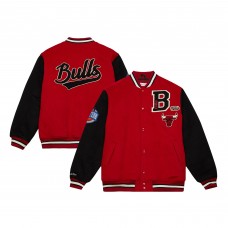 Бомбер Chicago Bulls Mitchell & Ness Team Legacy Varsity - Red