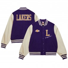 Бомбер Los Angeles Lakers Mitchell & Ness Hardwood Classics Varsity - Purple