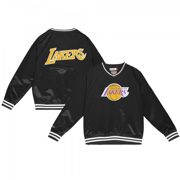 Куртка Los Angeles Lakers Mitchell & Ness Hardwood Classics 4th & Inches Satin - Black