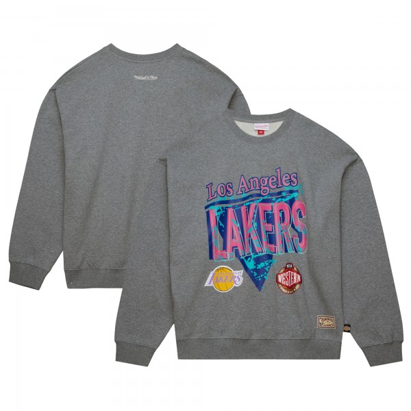 Кофта Los Angeles Lakers Mitchell & Ness 90s Reflective - Heather Gray