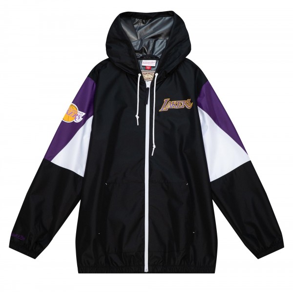 Ветровка на молнии Los Angeles Lakers Mitchell & Ness Throw It Back - Black