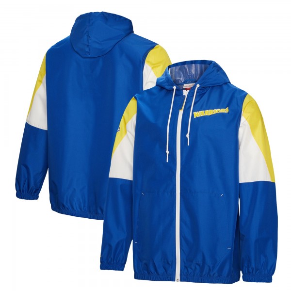 Ветровка на молнии Golden State Warriors Mitchell & Ness Throw It Back - Royal
