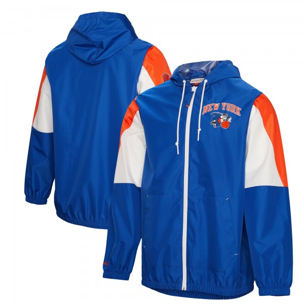 Ветровка на молнии New York Knicks Mitchell & Ness Throw It Back - Blue