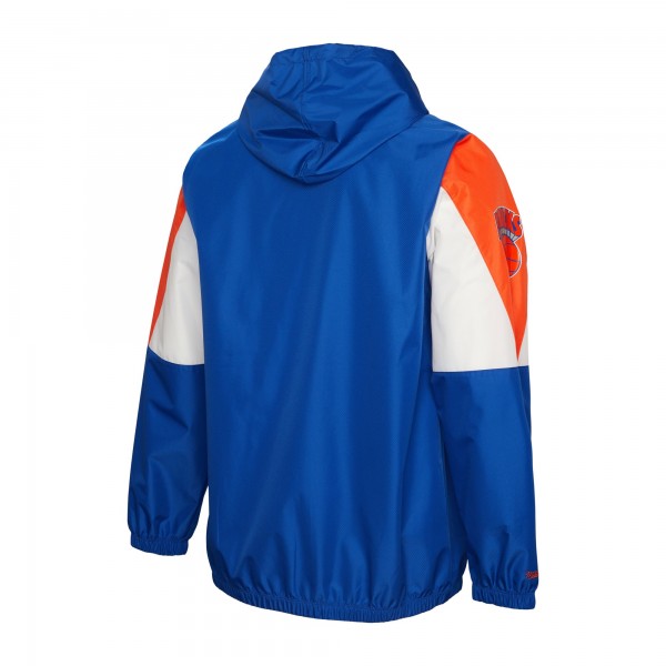 Ветровка на молнии New York Knicks Mitchell & Ness Throw It Back - Blue