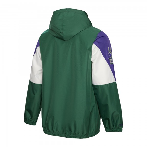 Ветровка на молнии Milwaukee Bucks Mitchell & Ness Throw It Back - Hunter Green
