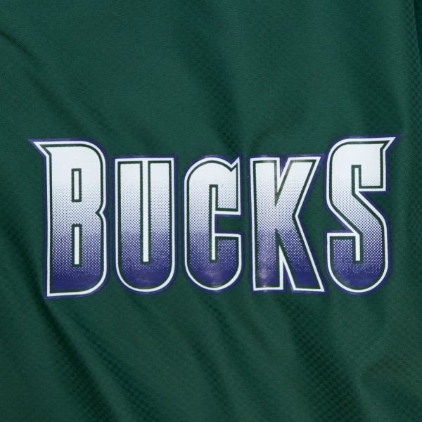 Ветровка на молнии Milwaukee Bucks Mitchell & Ness Throw It Back - Hunter Green