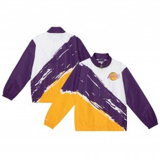 Ветровка на молнии Los Angeles Lakers Mitchell & Ness Paintbrush - White