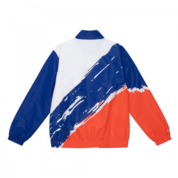 Ветровка на молнии New York Knicks Mitchell & Ness Paintbrush - White