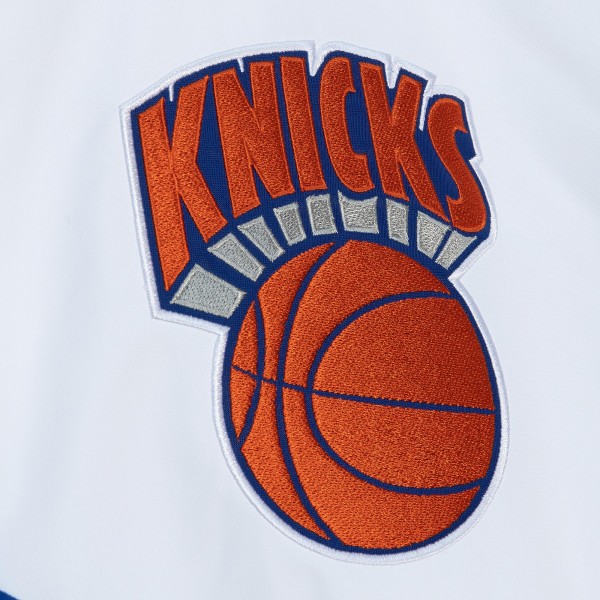 Ветровка на молнии New York Knicks Mitchell & Ness Paintbrush - White