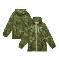 Ветровка на молнии Chicago Bulls Mitchell & Ness Camo Hardwood Classics Ghost Green
