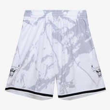 Шорты Chicago Bulls Mitchell & Ness White 2009/10 Hardwood Classics Marble Swingman