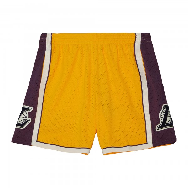 Шорты Los Angeles Lakers Mitchell & Ness 1996-97 Hardwood Classics Off Court Chenille Swingman - Gold