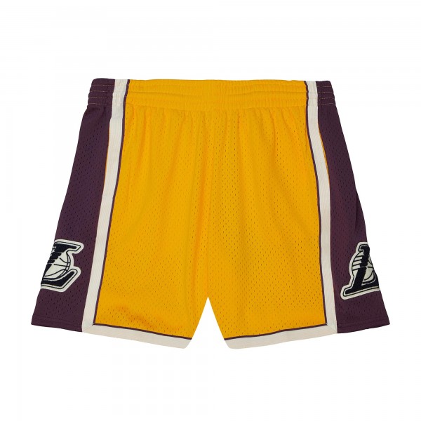 Шорты Los Angeles Lakers Mitchell & Ness 1996-97 Hardwood Classics Off Court Chenille Swingman - Gold