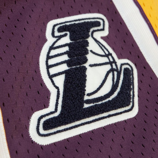 Шорты Los Angeles Lakers Mitchell & Ness 1996-97 Hardwood Classics Off Court Chenille Swingman - Gold