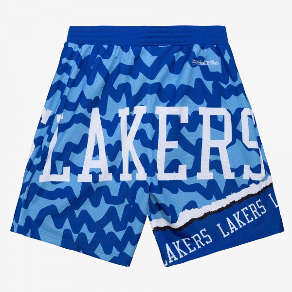 Шорты Los Angeles Lakers Mitchell & Ness Jumbotron 2.0 Sublimated - Royal/Powder Blue