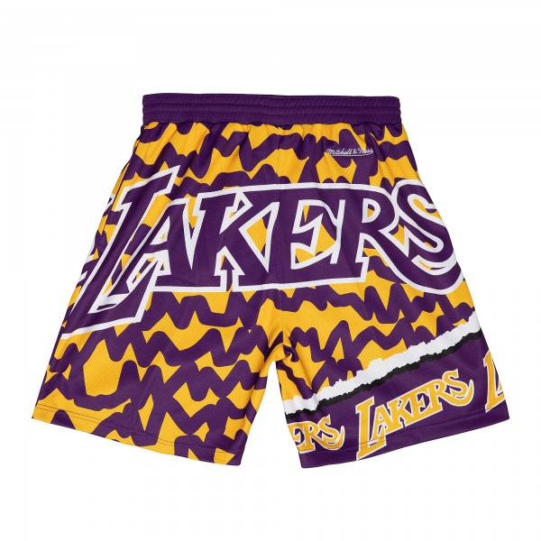 Шорты Los Angeles Lakers Mitchell & Ness Jumbotron 2.0 Sublimated - Purple/Gold