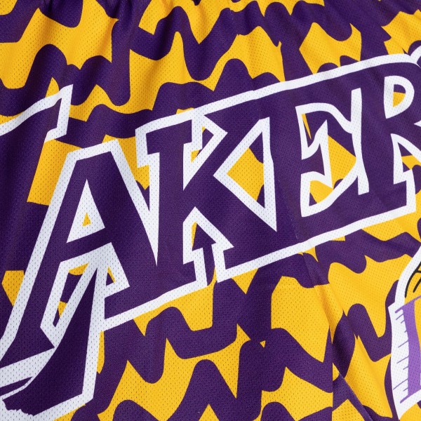 Шорты Los Angeles Lakers Mitchell & Ness Jumbotron 2.0 Sublimated - Purple/Gold