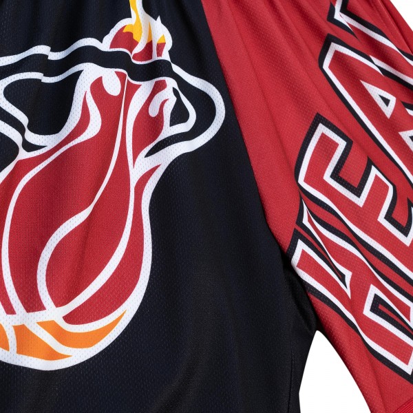 Шорты Miami Heat Mitchell & Ness Black Big Face 5.0 Fashion
