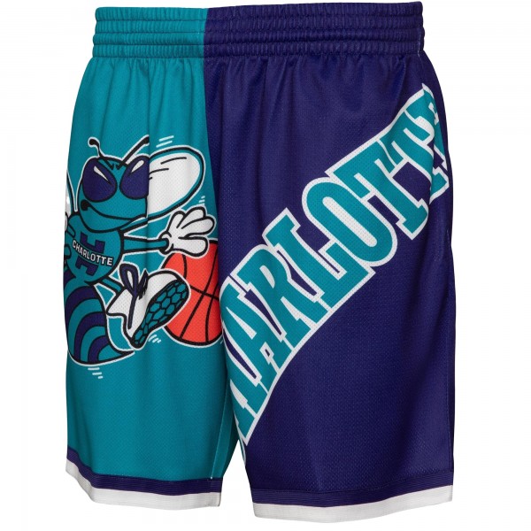 Шорты Charlotte Hornets Mitchell & Ness Teal Big Face 5.0 Fashion