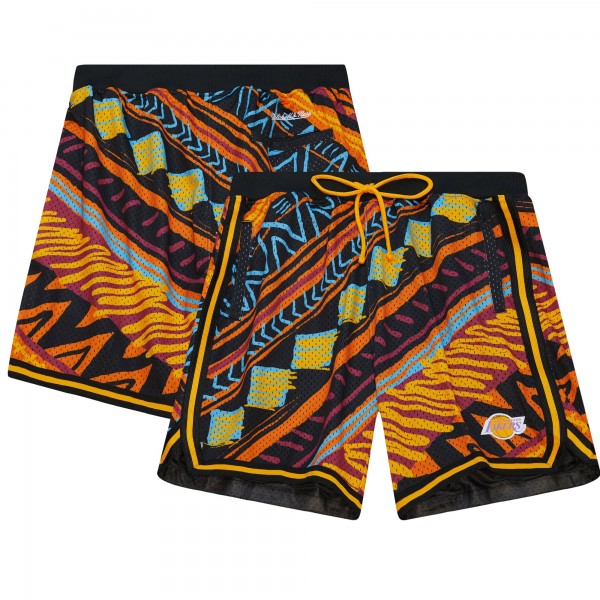 Шорты Los Angeles Lakers Mitchell & Ness Game Day Pattern - Black