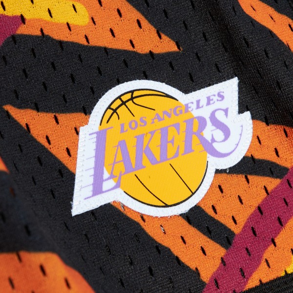 Шорты Los Angeles Lakers Mitchell & Ness Game Day Pattern - Black