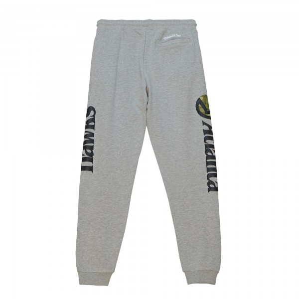 Спортивные штаны Atlanta Hawks Mitchell & Ness Ghost Green Camo - Heather Gray
