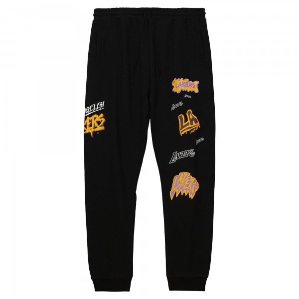 Спортивные штаны Los Angeles Lakers Mitchell & Ness Slap Sticker - Black