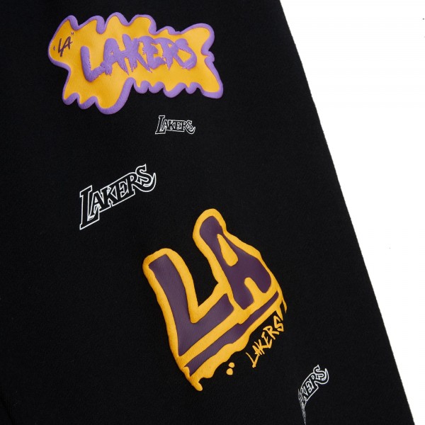 Спортивные штаны Los Angeles Lakers Mitchell & Ness Slap Sticker - Black
