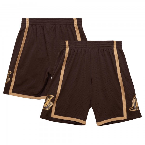 Шорты Los Angeles Lakers Mitchell & Ness 1997-98 Hardwood Classics Lux Swingman - Brown