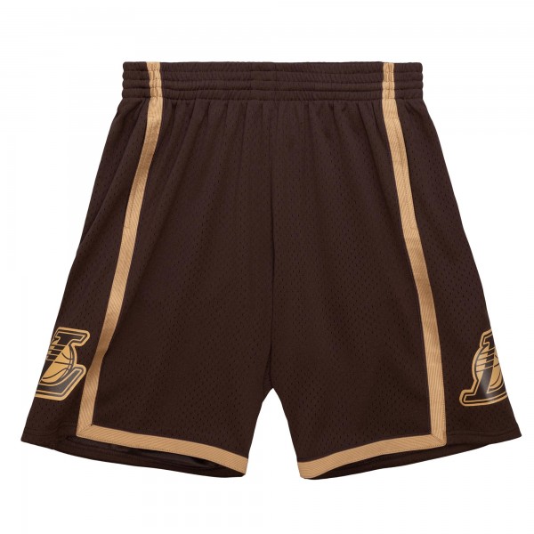 Шорты Los Angeles Lakers Mitchell & Ness 1997-98 Hardwood Classics Lux Swingman - Brown