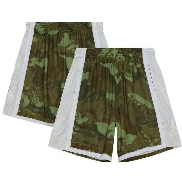 Шорты Los Angeles Lakers Mitchell & Ness 1996-97 Hardwood Classics Ghost Green Swingman - Camo