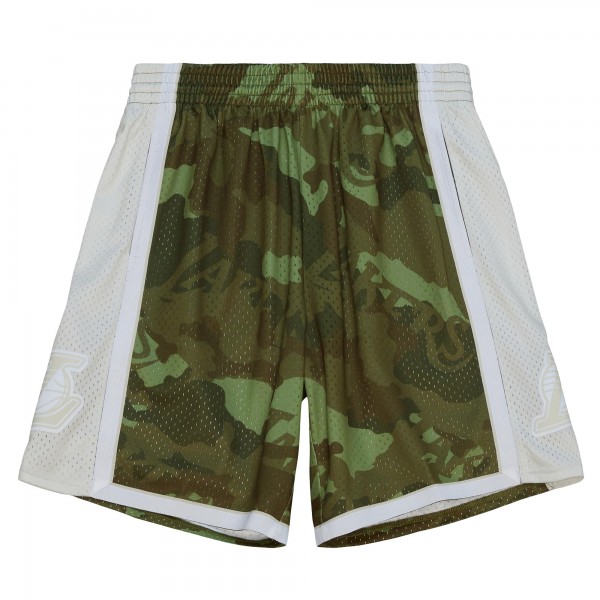 Шорты Los Angeles Lakers Mitchell & Ness 1996-97 Hardwood Classics Ghost Green Swingman - Camo