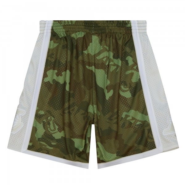Шорты Los Angeles Lakers Mitchell & Ness 1996-97 Hardwood Classics Ghost Green Swingman - Camo