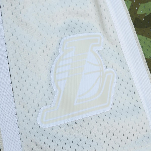 Шорты Los Angeles Lakers Mitchell & Ness 1996-97 Hardwood Classics Ghost Green Swingman - Camo