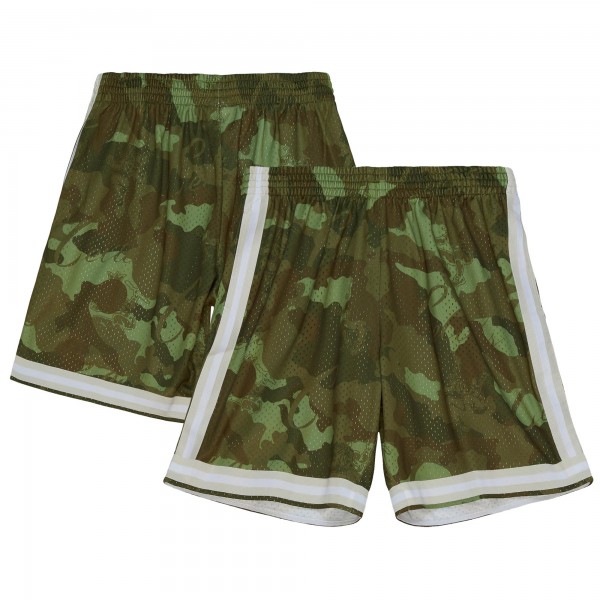 Шорты Boston Celtics Mitchell & Ness 1985-86 Hardwood Classics Ghost Green Swingman - Camo