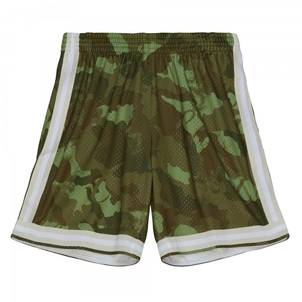 Шорты Boston Celtics Mitchell & Ness 1985-86 Hardwood Classics Ghost Green Swingman - Camo