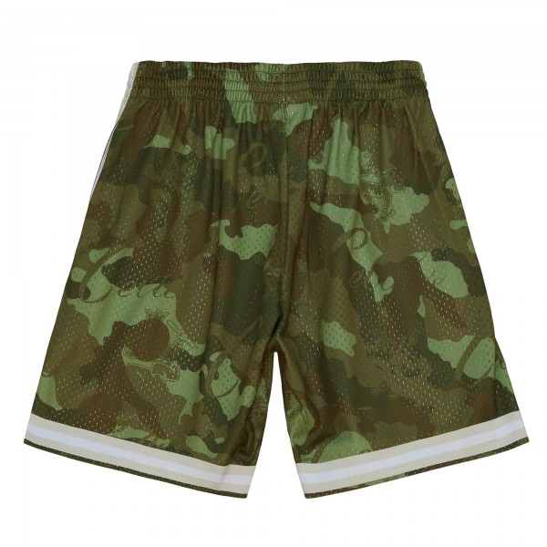 Шорты Boston Celtics Mitchell & Ness 1985-86 Hardwood Classics Ghost Green Swingman - Camo