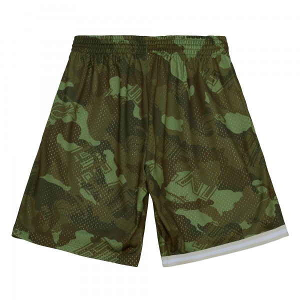 Шорты Miami Heat Mitchell & Ness Camo 1996-97 Hardwood Classics Ghost Green Swingman