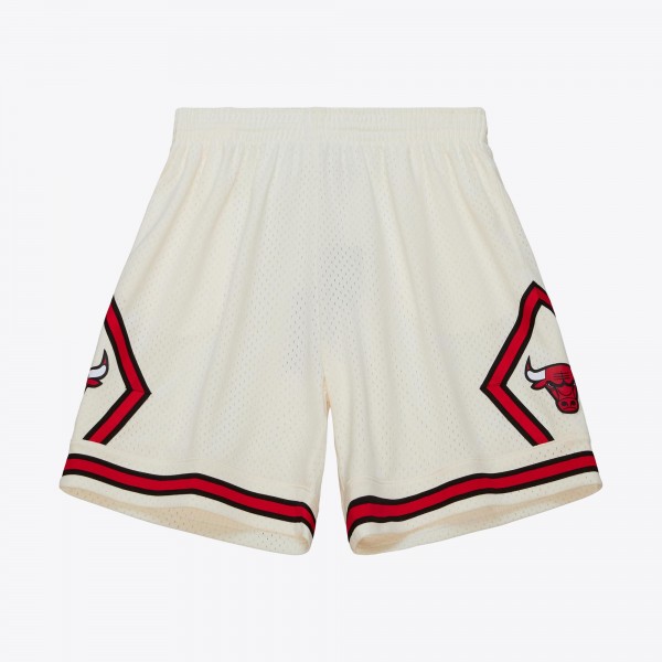 Шорты Chicago Bulls Mitchell & Ness Cream 1997/98 Hardwood Classics Team Color Swingman