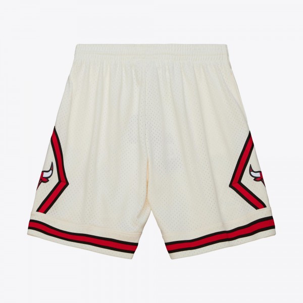 Шорты Chicago Bulls Mitchell & Ness Cream 1997/98 Hardwood Classics Team Color Swingman