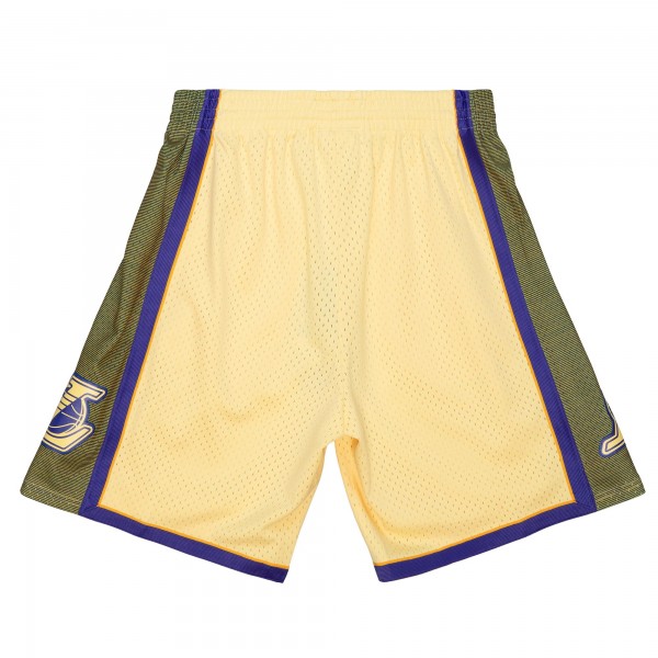 Шорты Los Angeles Lakers Mitchell & Ness 2009-10 Hardwood Classics Space Knit Swingman - Yellow
