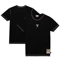 Chicago Bulls Mitchell & Ness Black Hardwood Classics Contrast 2K Graphic T-Shirt
